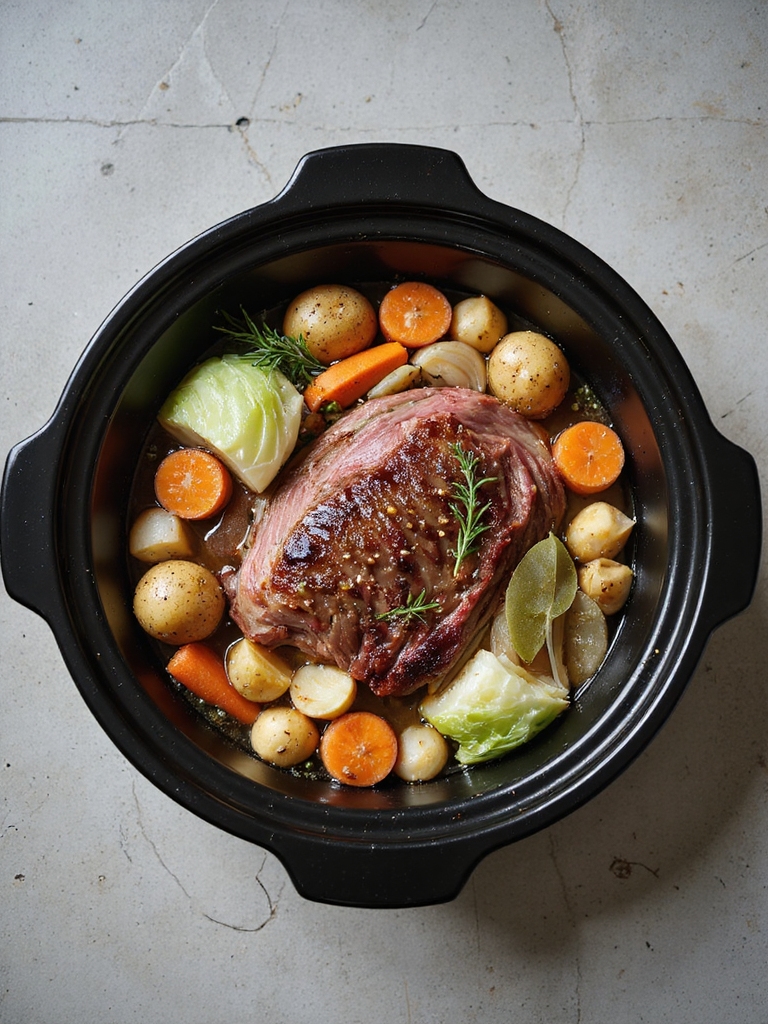 slow cooker corned beef timing