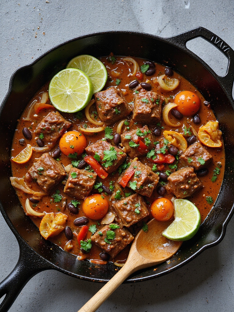 smoky chipotle beef skillet