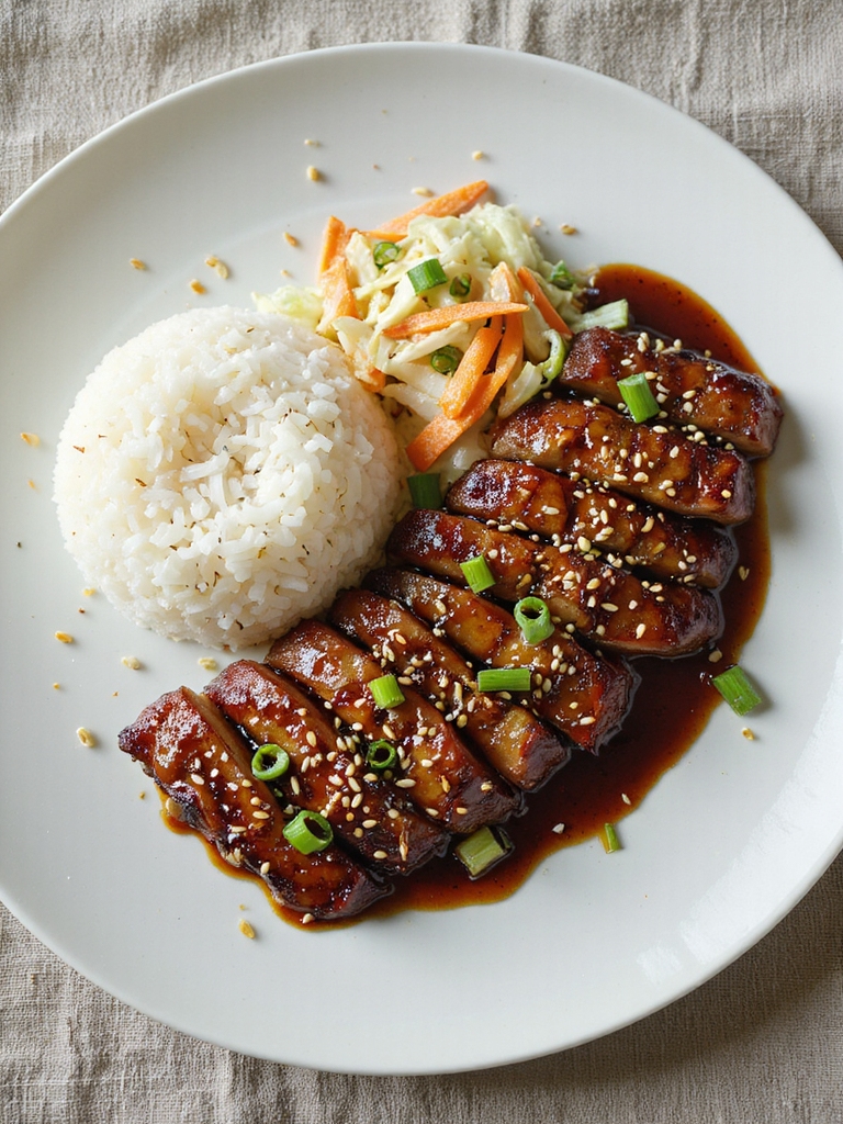 soy mirin glazed charred steak