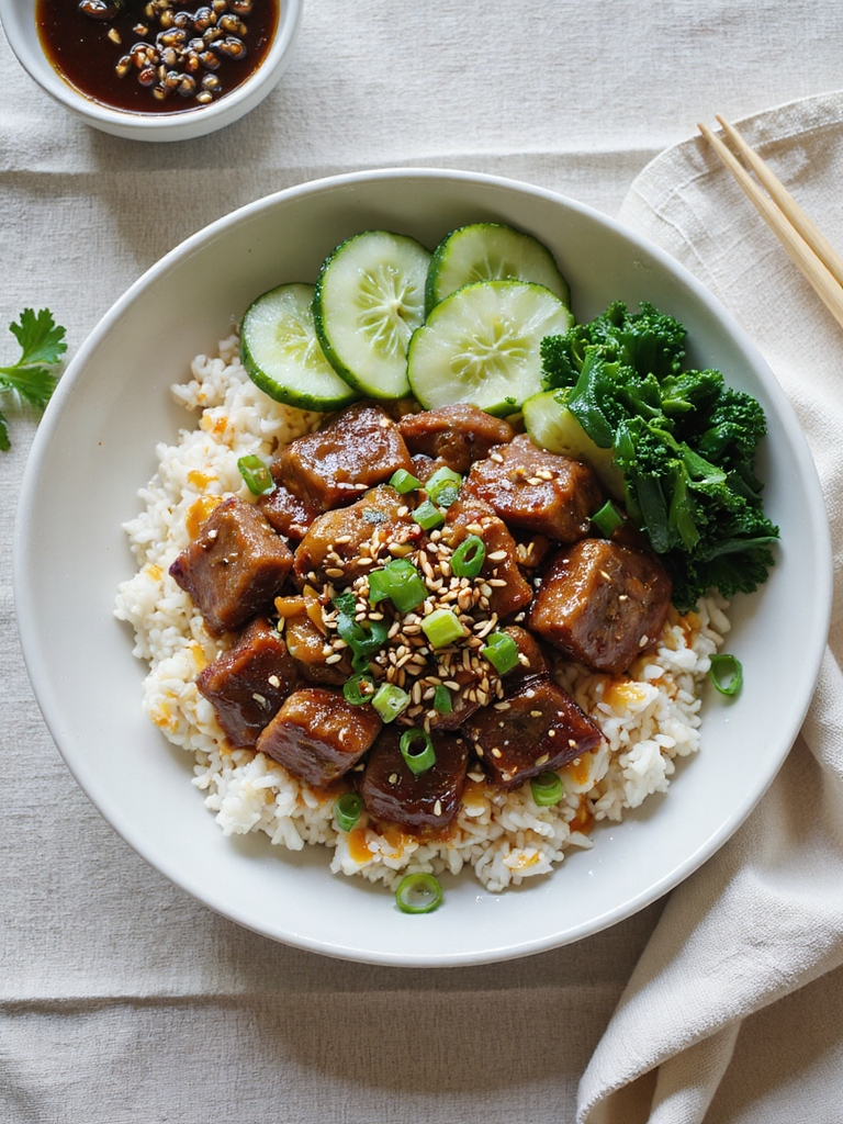 sweet caramelized mongolian beef