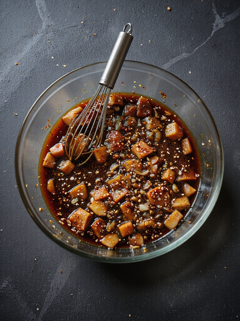 sweet salty pear soy marinade