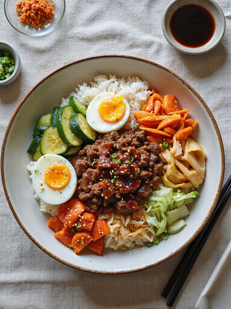 sweet savory caramelized bulgogi bowls