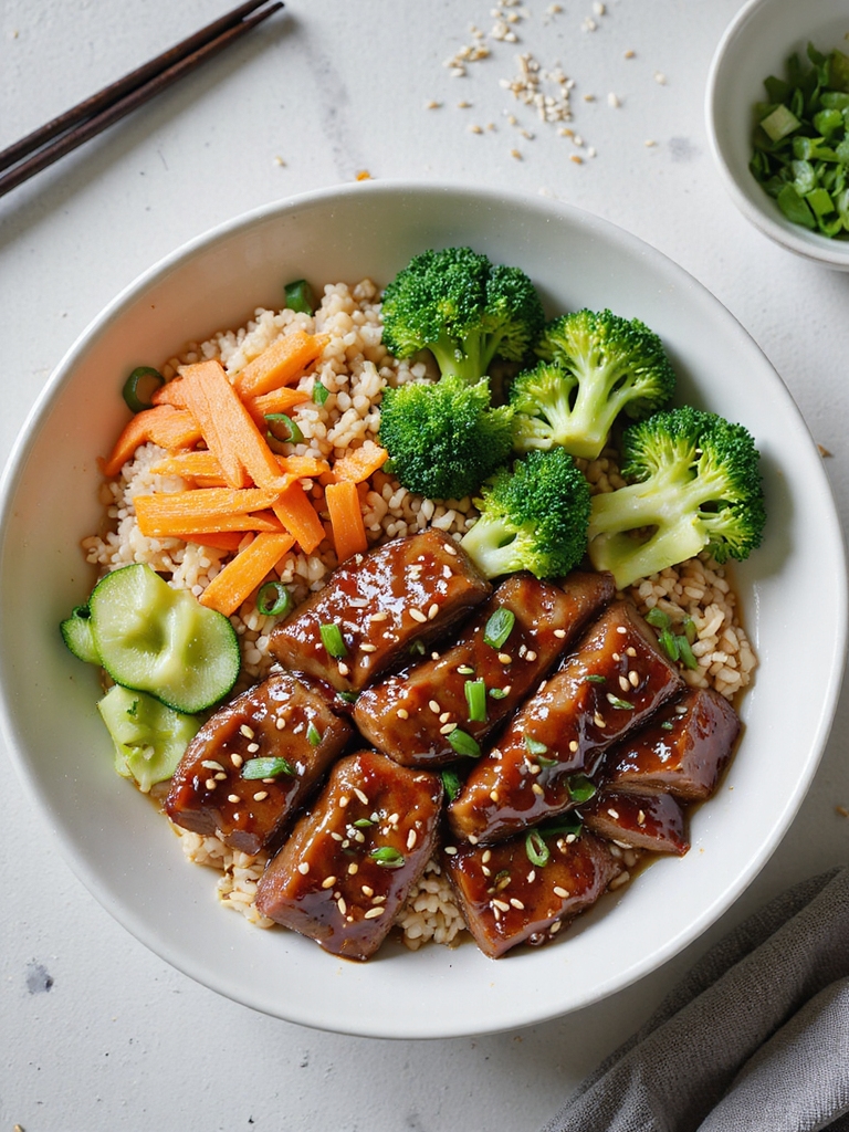 teriyaki flank steak powerbowl