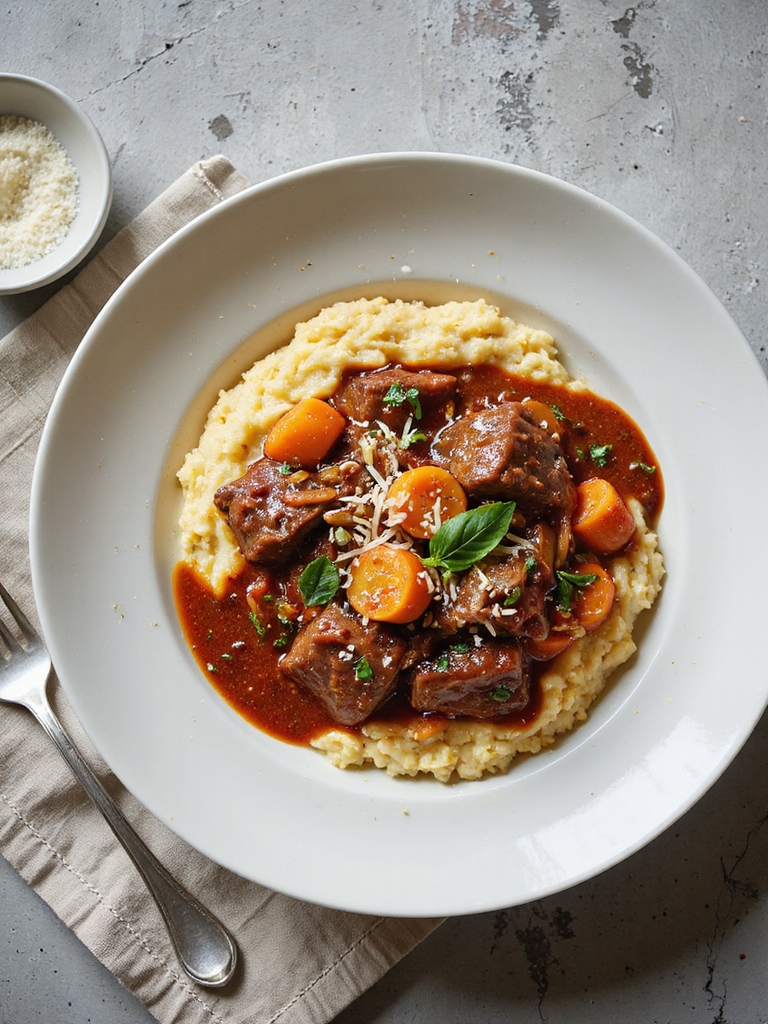 tomato basil braised beef stew