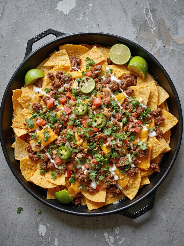 zesty pico jalape o beef nachos