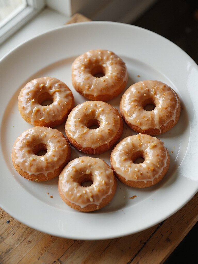 air fried fluffy glazed donuts