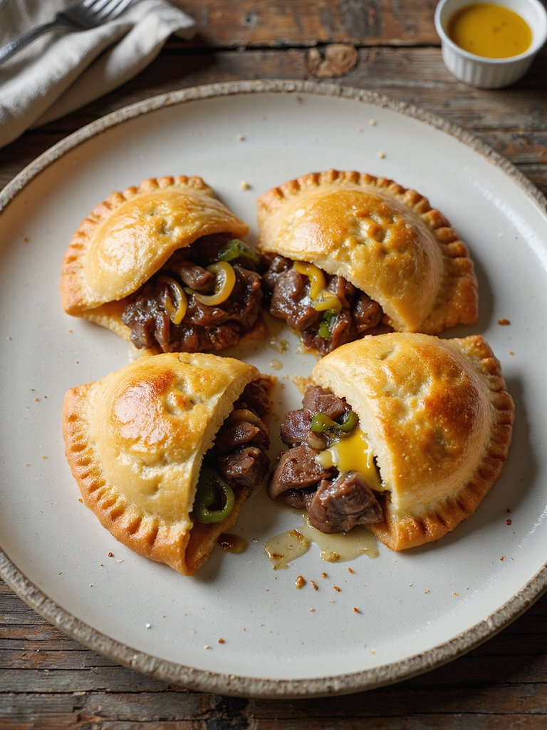 air fried philly steak pockets