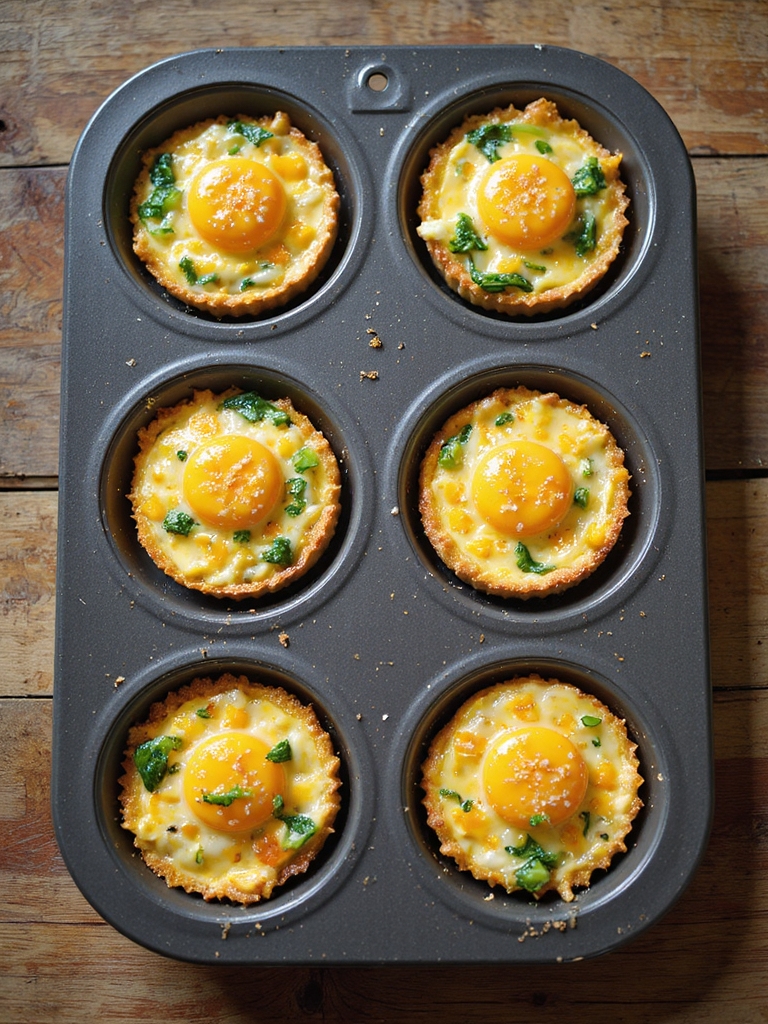 air fried savory veggie eggcups
