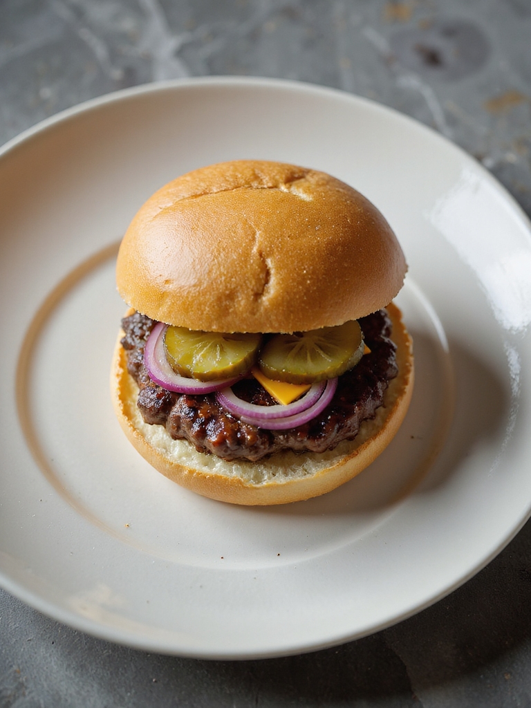 air fried smash burger technique