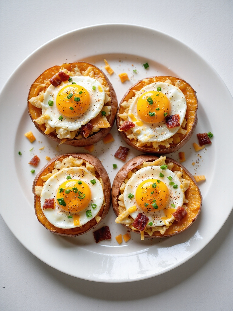 air fried stuffed sweet potatoes