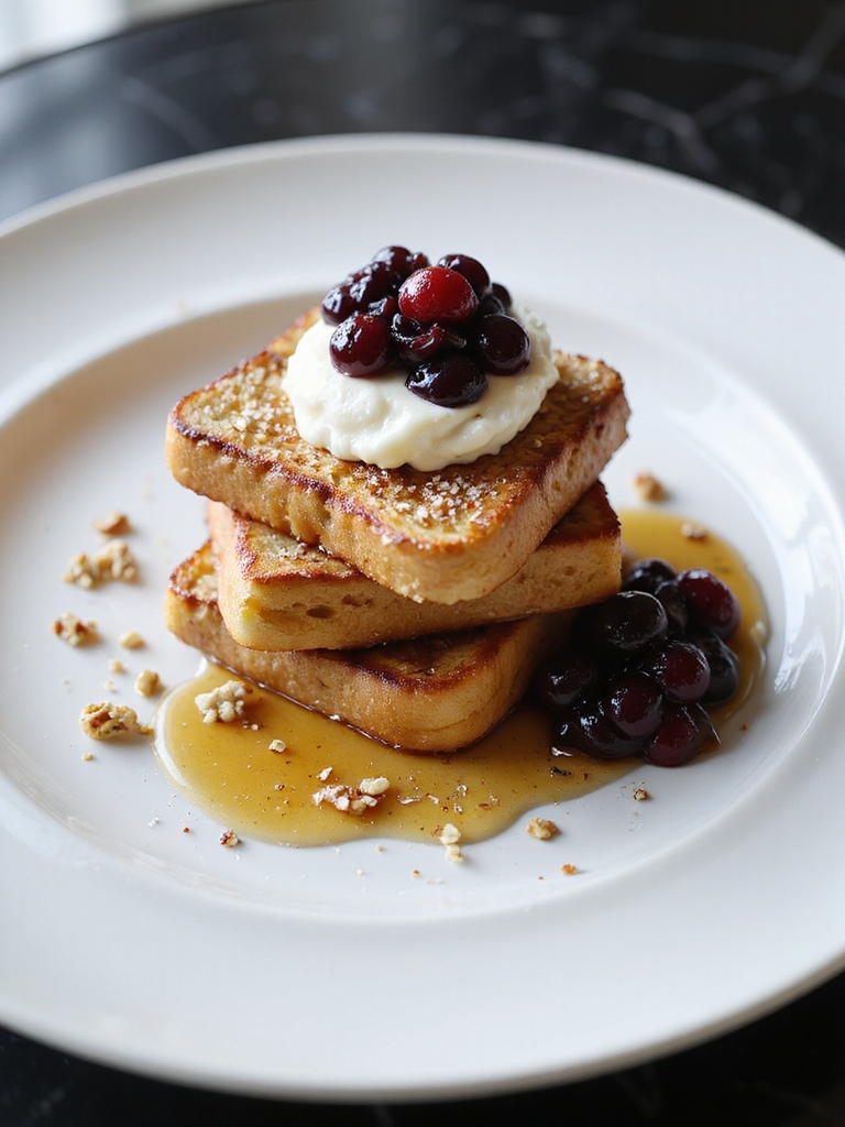 air fried sweet breakfast toast