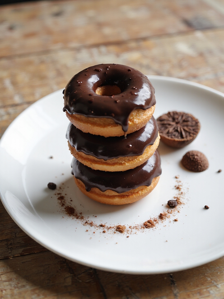 air fried yeast doughnuts glazed
