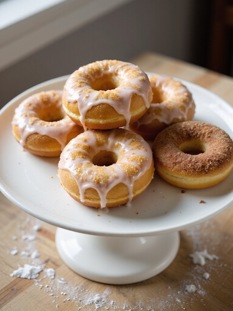 air fried yeast raised donuts