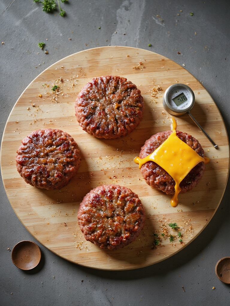 air fryer burger temperature guide