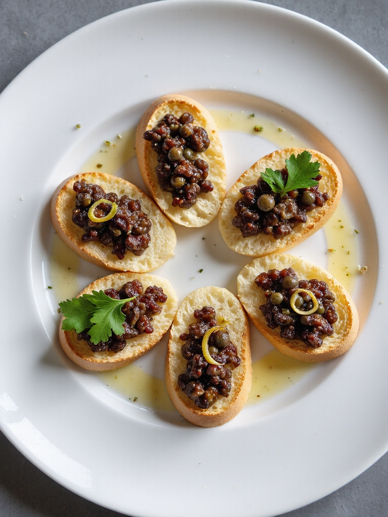 anchovy olive tapenade crostini