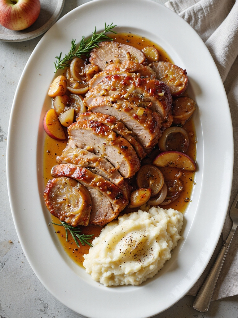 apple cider glazed instant pot pork