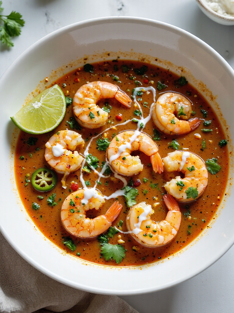 aromatic garam masala shrimp