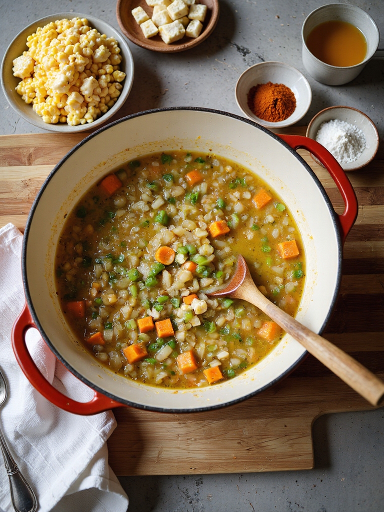 aromatic seafood chowder building richness
