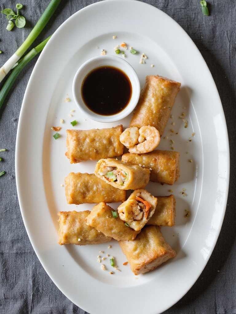 baked whole wheat shrimp eggrolls