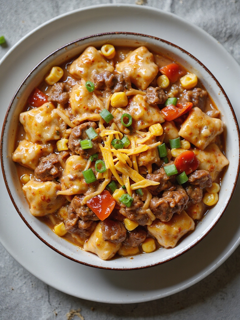 bbq ranch creamy beef pasta