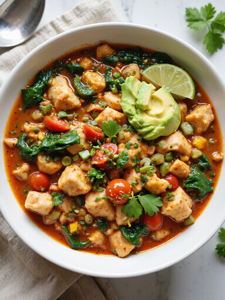 bean free low carb chicken chili