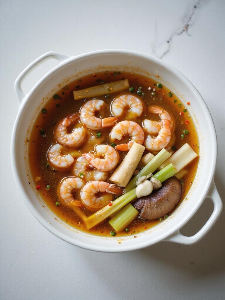 bold aromatic seafood broth