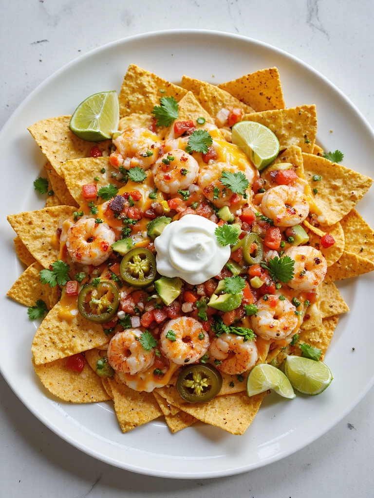 bold briny seafood party nachos