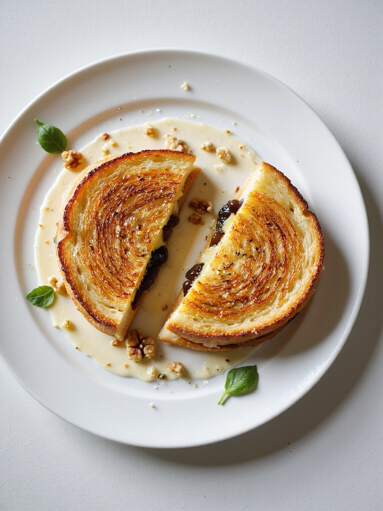 brie fig air fryer grilled