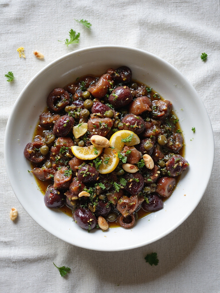 bright briny anchovy olive tapenade