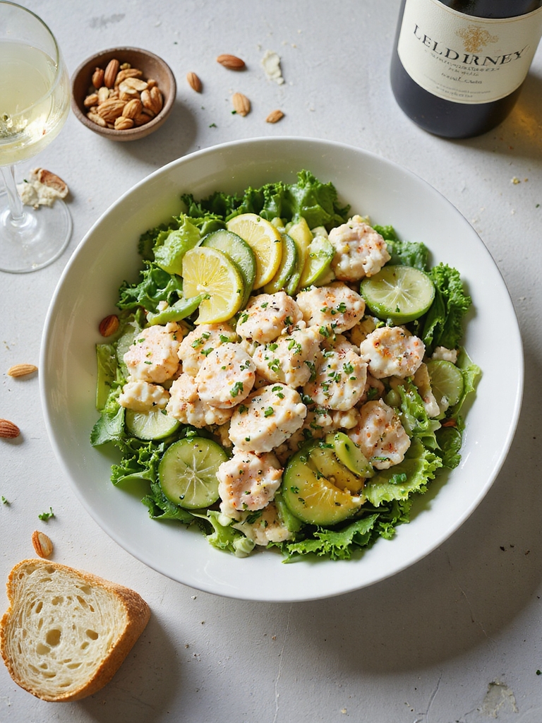 bright citrus dijon crab salad