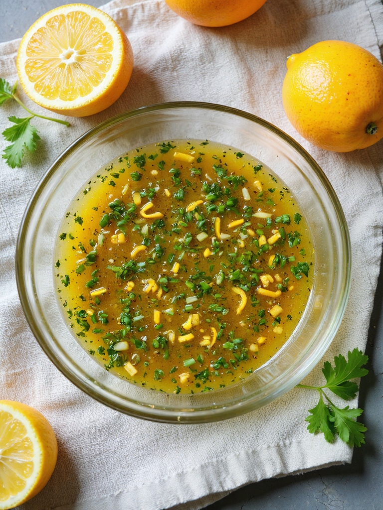 bright citrus herb vinaigrette