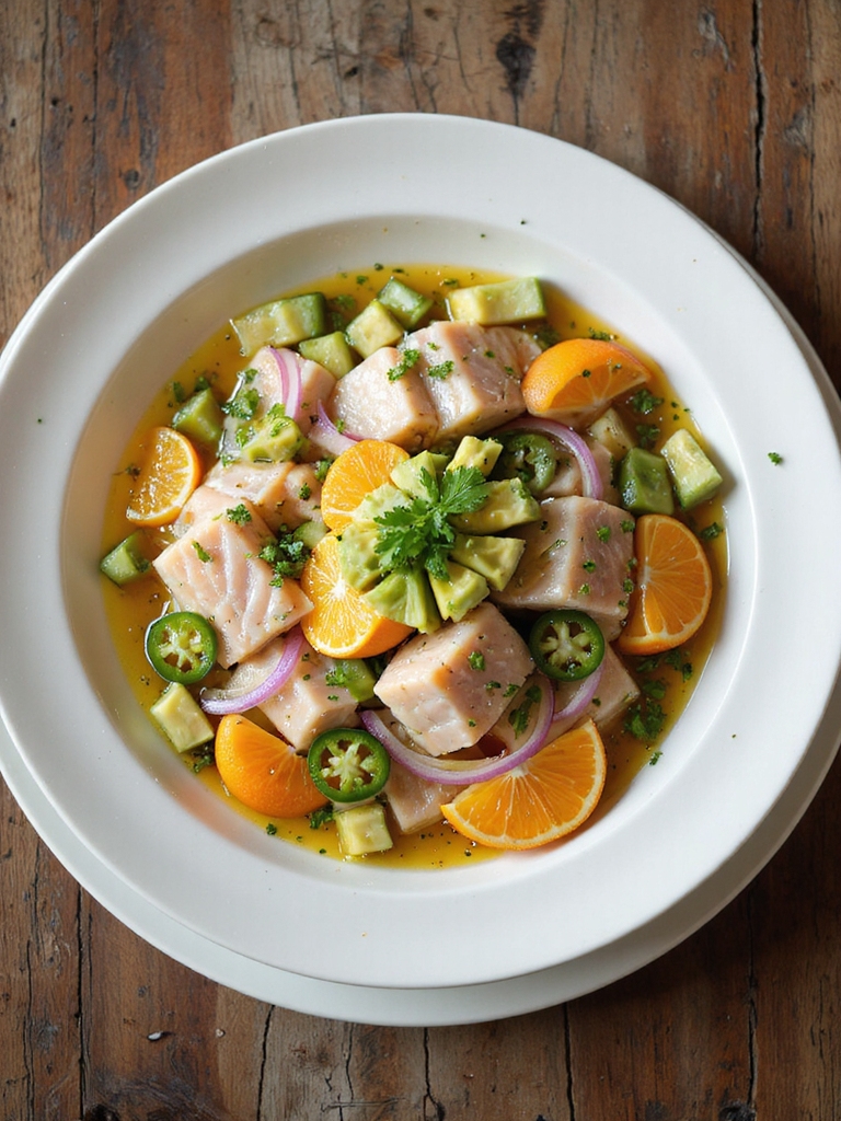 bright citrus marinated sashimi style ceviche