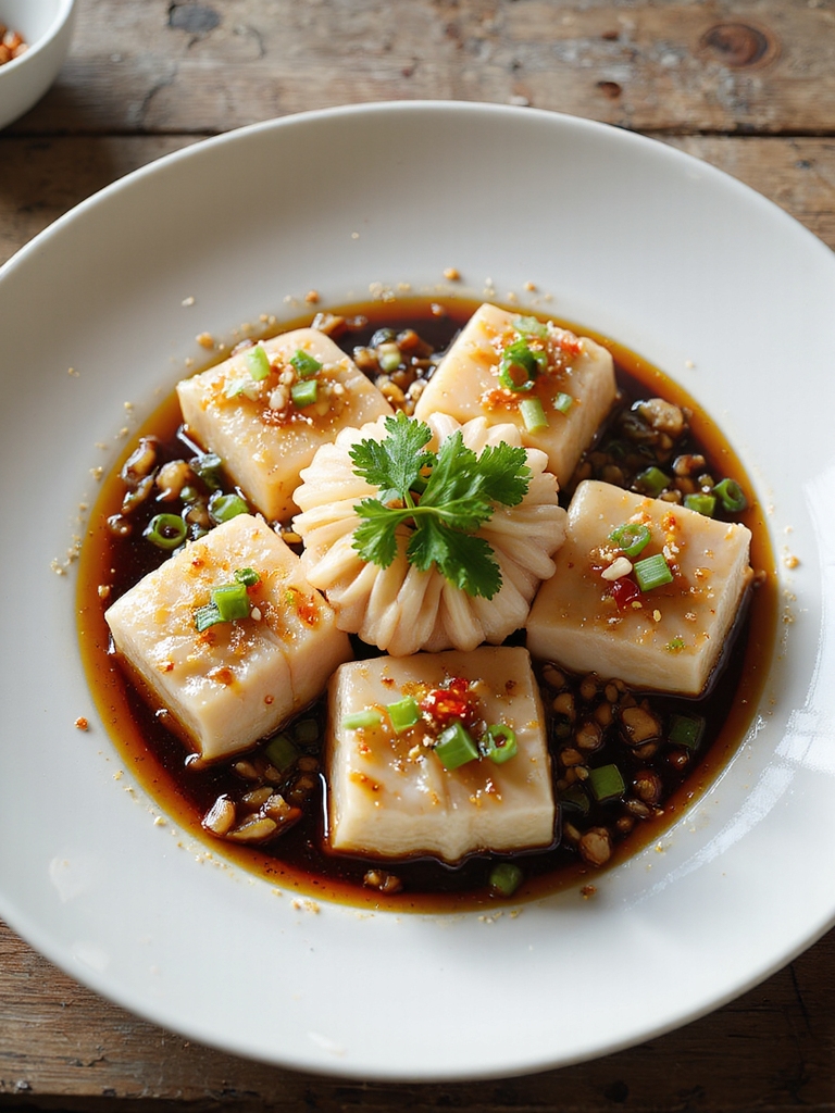 bright ginger soy steamed halibut