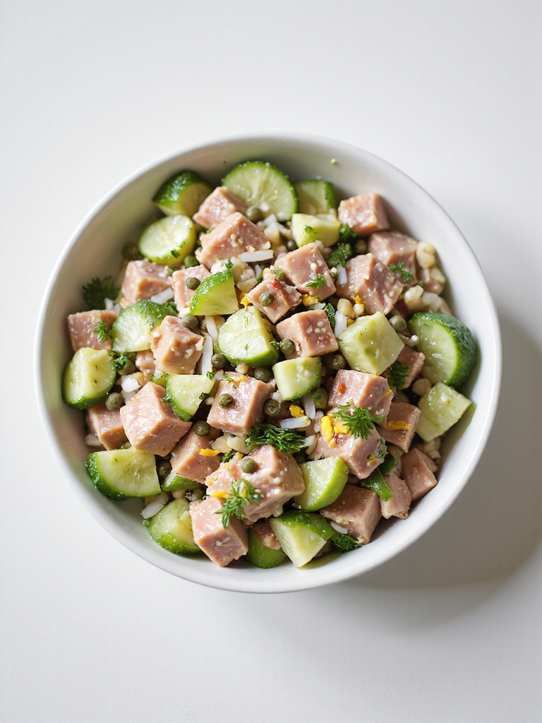 bright lemon dill tuna salad