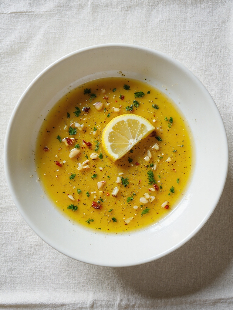 bright lemon garlic seafood pasta