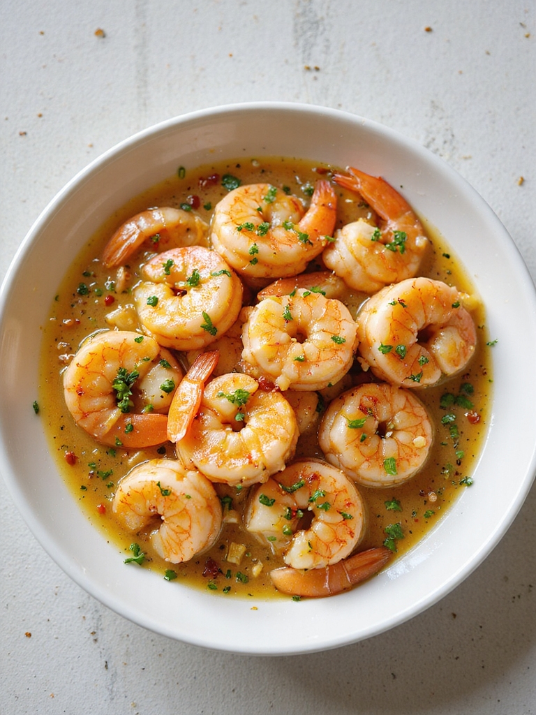 bright lemon garlic shrimp technique