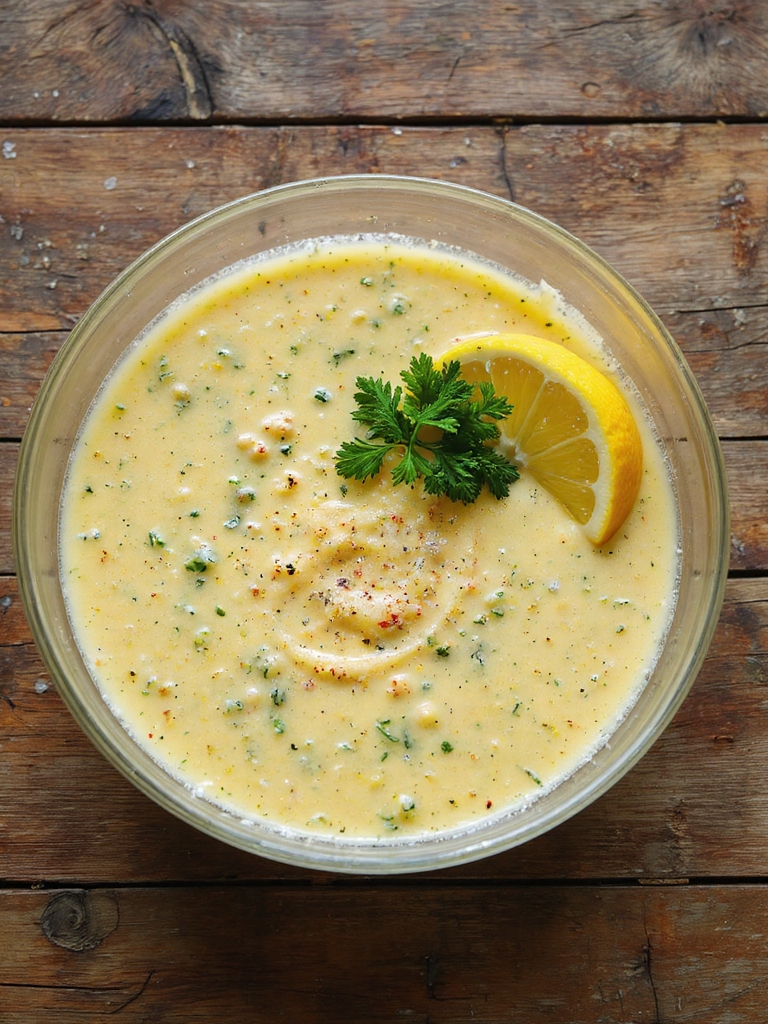 bright lemon herb seafood dressing