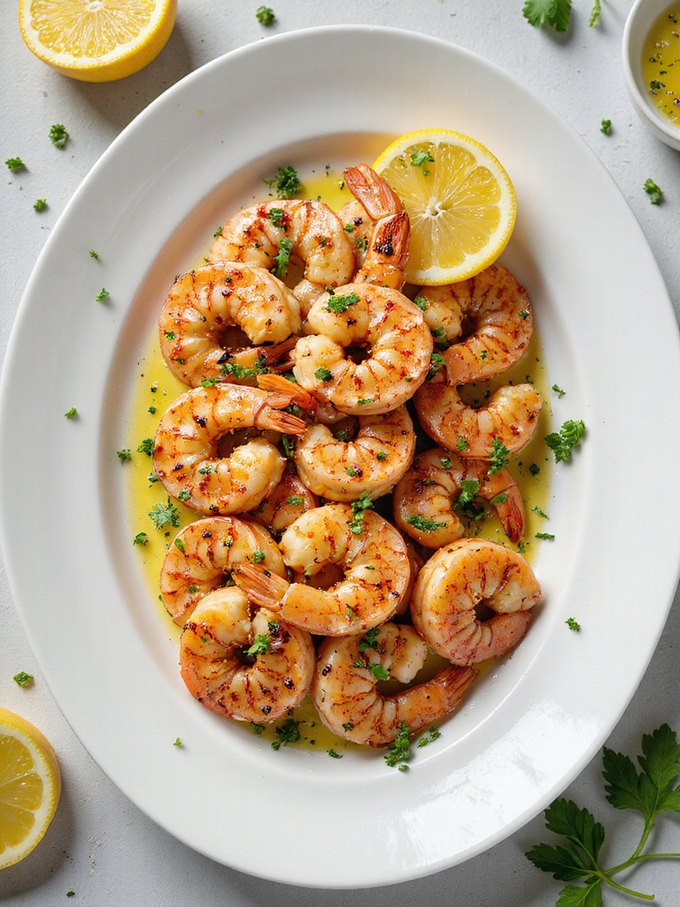 bright lemon herb shrimp