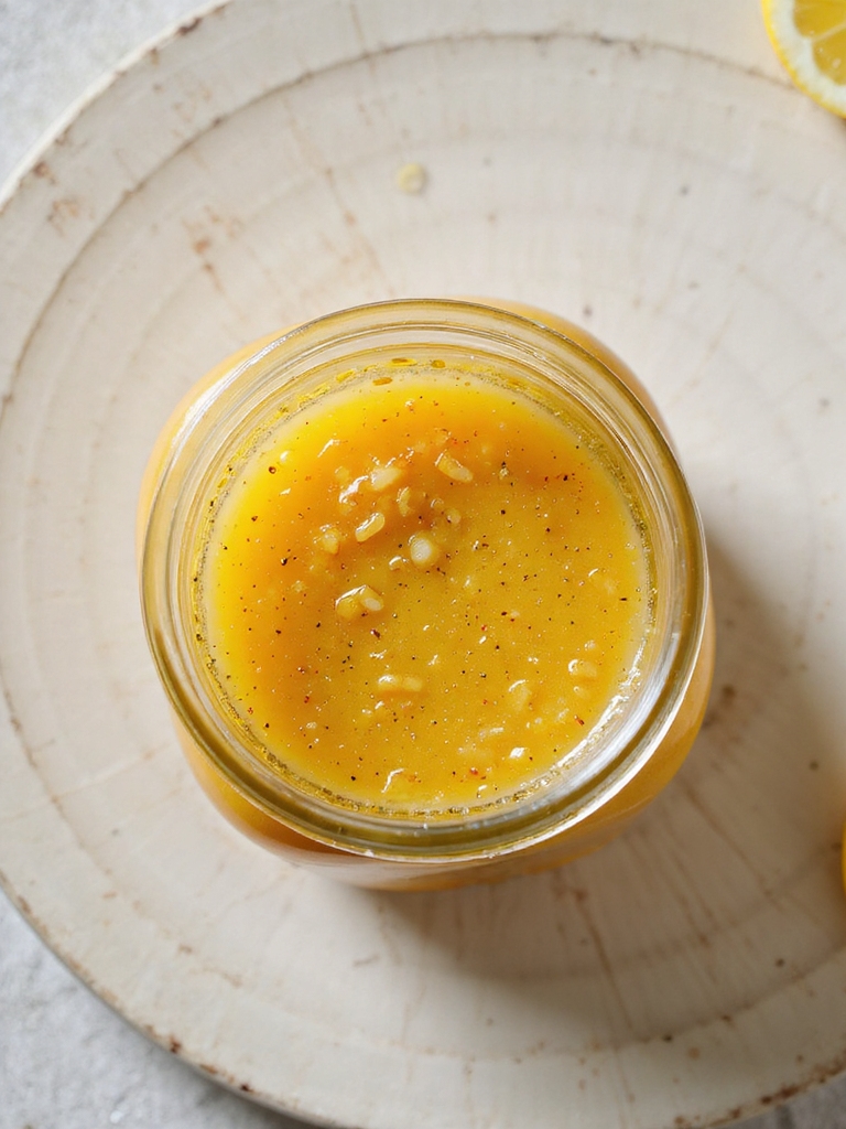 bright lemon honey vinegar sauce