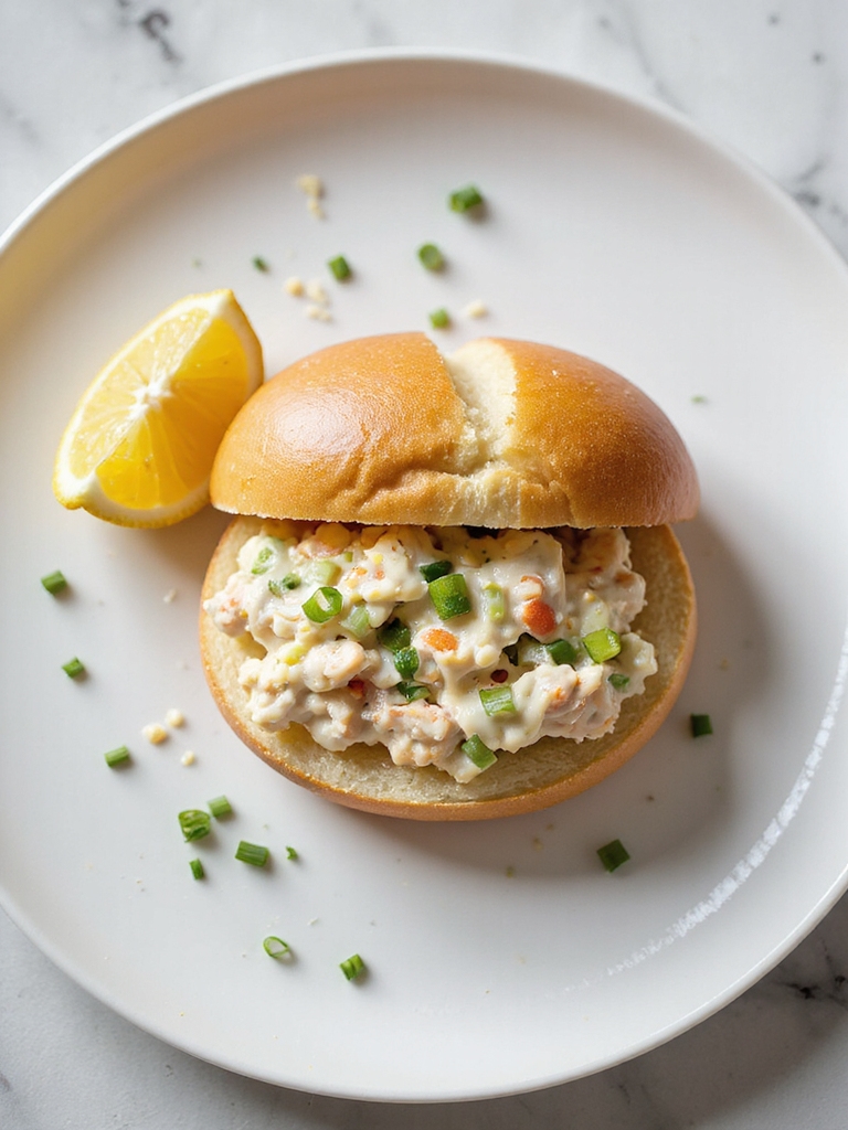 bright lump crab roll