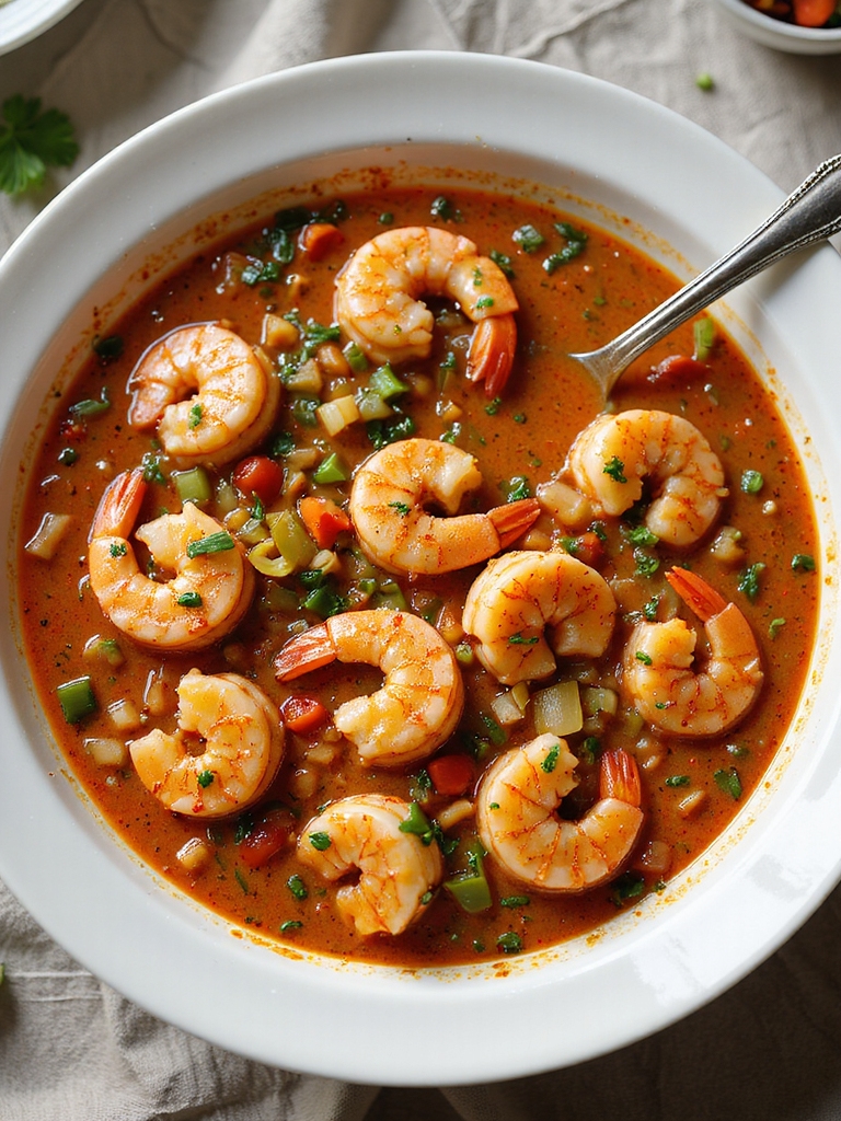 bright savory creole shrimp sauce