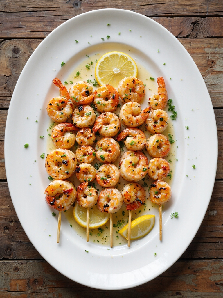 bright smoky citrus garlic shrimp