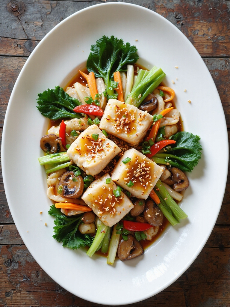 bright spicy steamed fish with