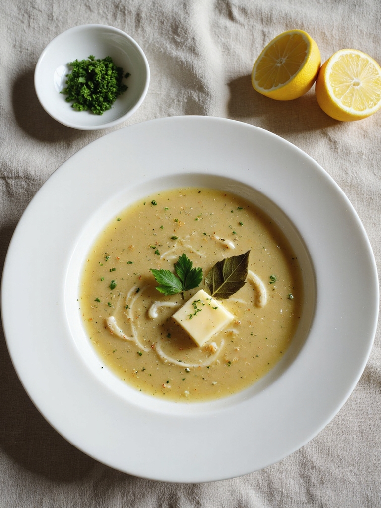 brightly seasoned delicate seafood stock
