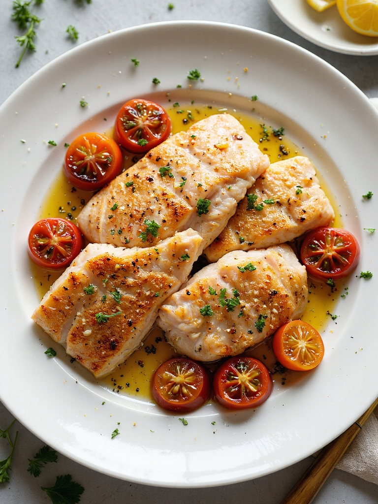 broiled red snapper with tomatoes