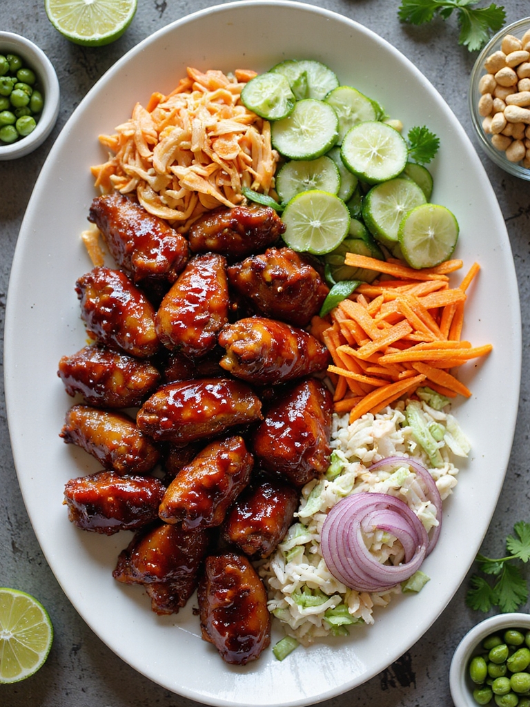 build your own sticky wings spread