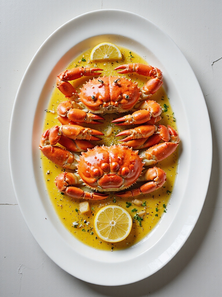 butter garlic steamed crab