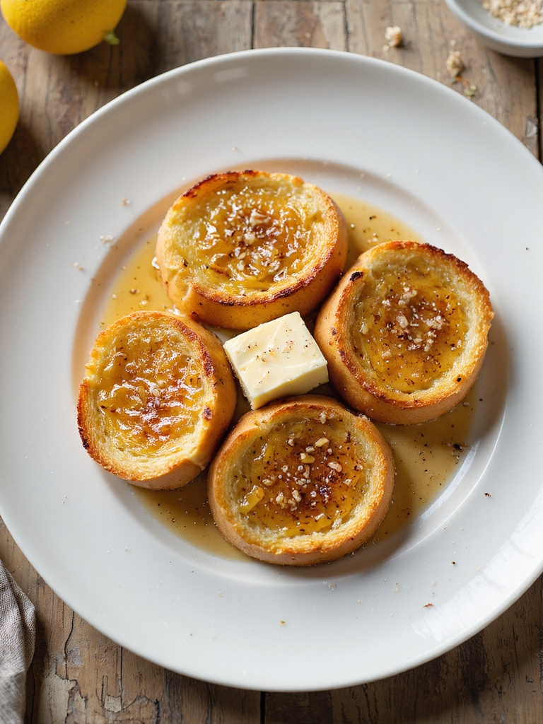 buttery air fried garlic toast