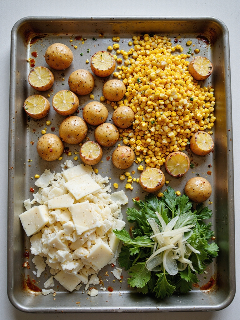 buttery lemon garlic roasted potatoes