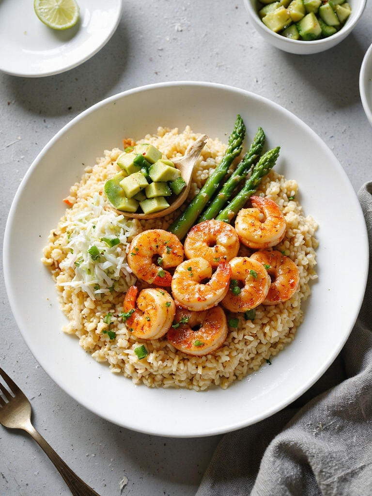 cajun air fried shrimp meal